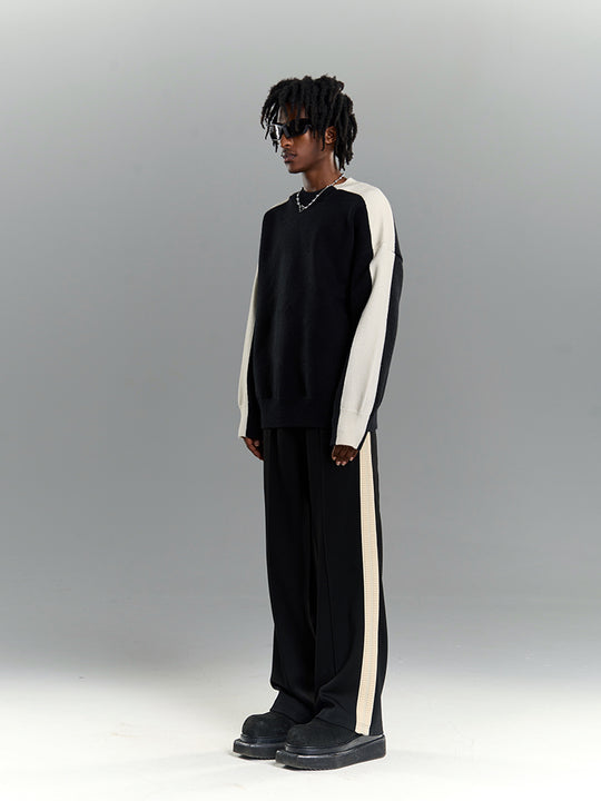 YADcrew Webbing Striped Sport Pants