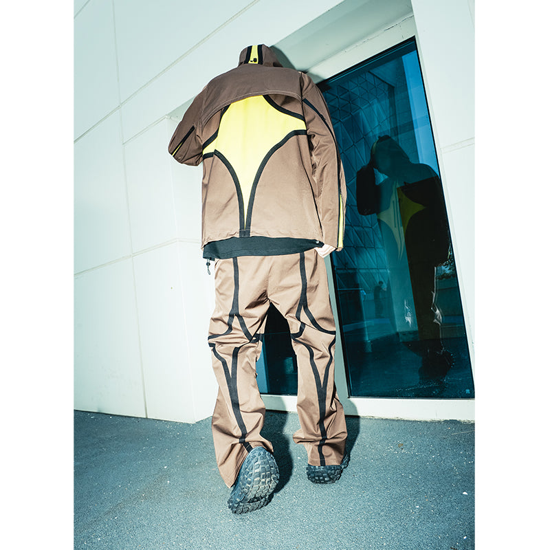 YADcrew R-STAR Patchwork Leg Zipper Windproof Pants – Face 3 Face