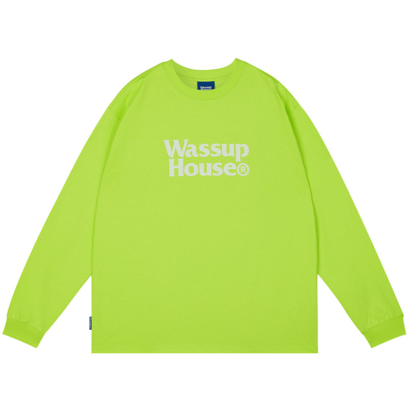 Wassup House Double Line Logo Long Sleeved Tee