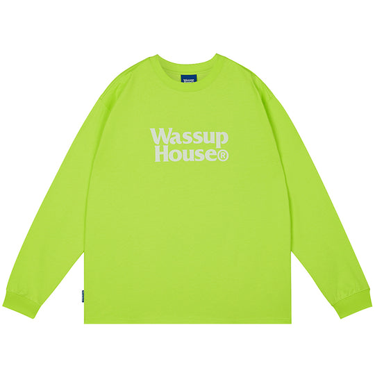 Wassup House Double Line Logo Long Sleeved Tee