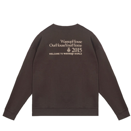 Wassup House Earth Planting Printed Embroidery Sweatshirt