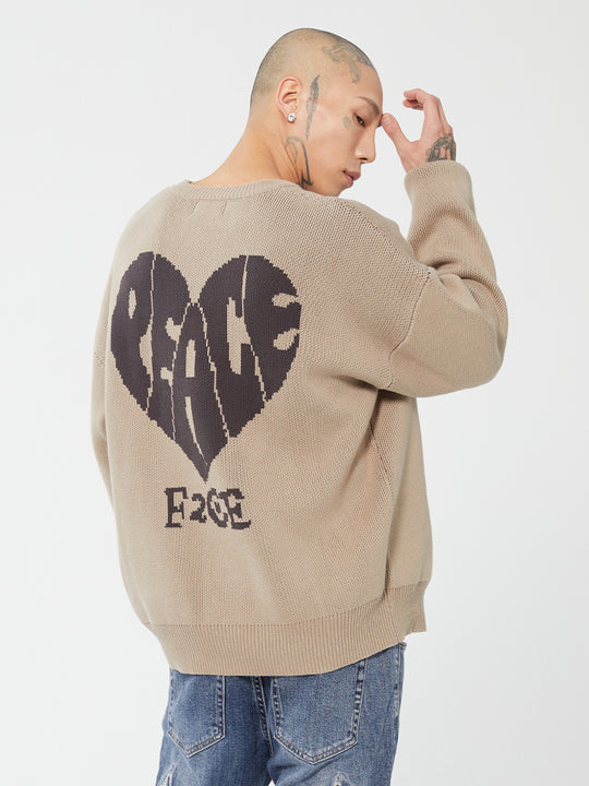 F2CE Love Heart LOGO Knit Sweater | Face 3 Face