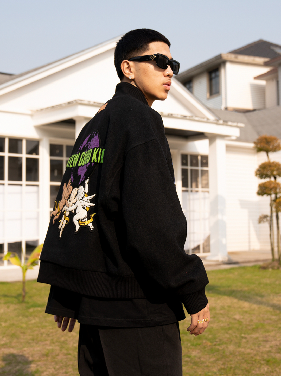 【新品】A FEW GOOD KIDS 5ANNIVERSARY JACKET Buy A Few Good Kids 5 Year Anniversary Panda Varsity Jacket