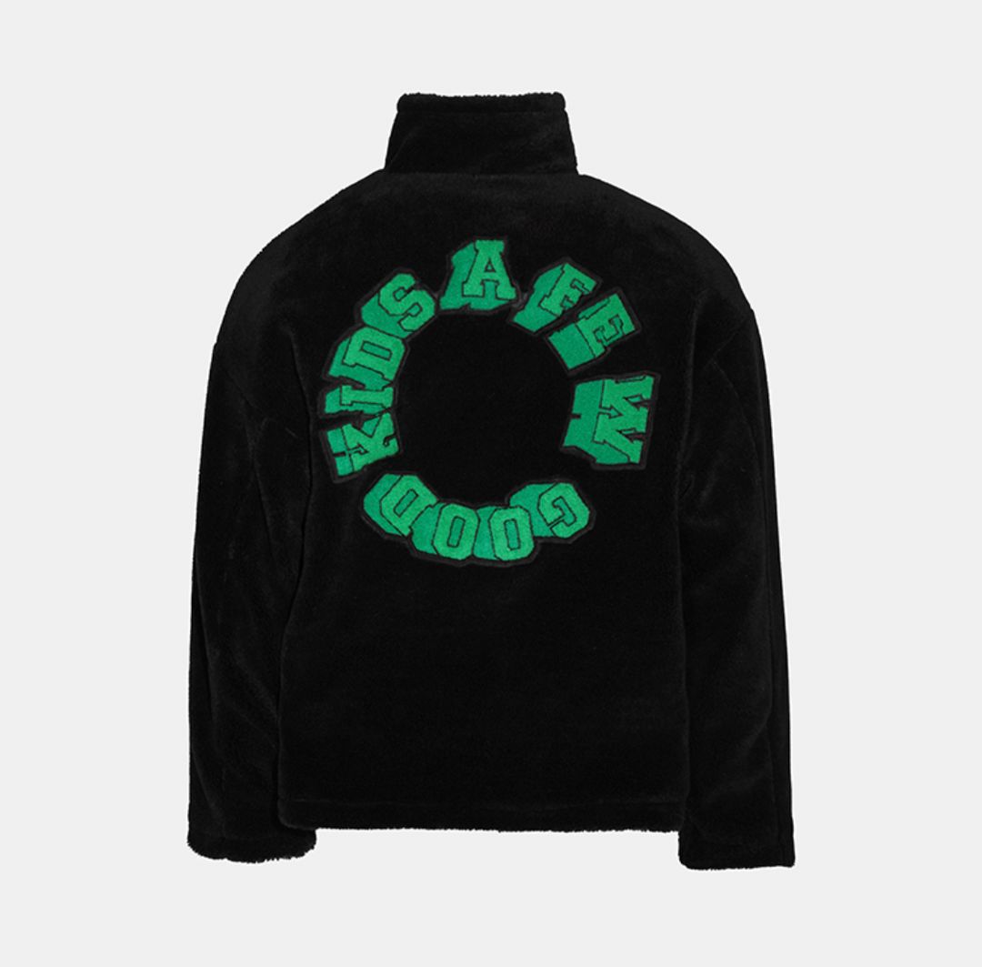 AFGK Sherpa Zip-up Fleece / Circle Logo Boa Jacket | Face 3 Face