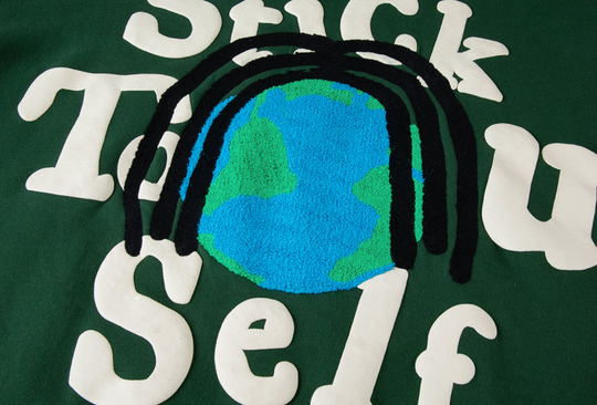 F2CE Foam Printing Embroidery Loose Pullover Hoodie | Face 3 Face