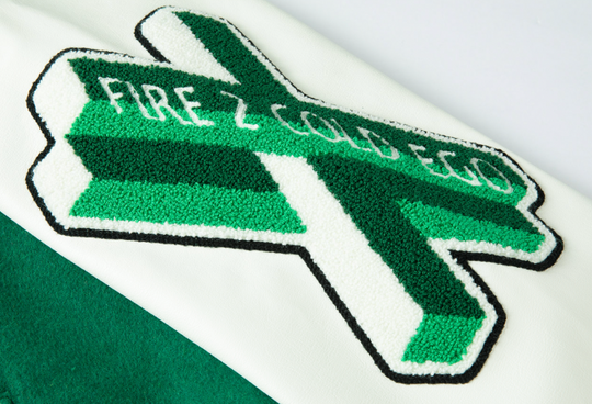 F2CE Fire 2 Cold Ego Embroidered Wool Varsity Jacket | Face 3 Face