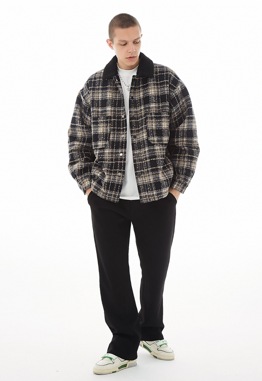 F2CE Plaid Woolen Jacket | Face 3 Face