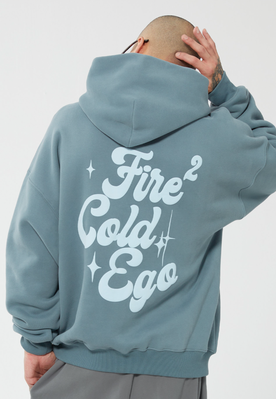 F2CE Foam Printing LOGO Pullover Hoodie | Face 3 Face