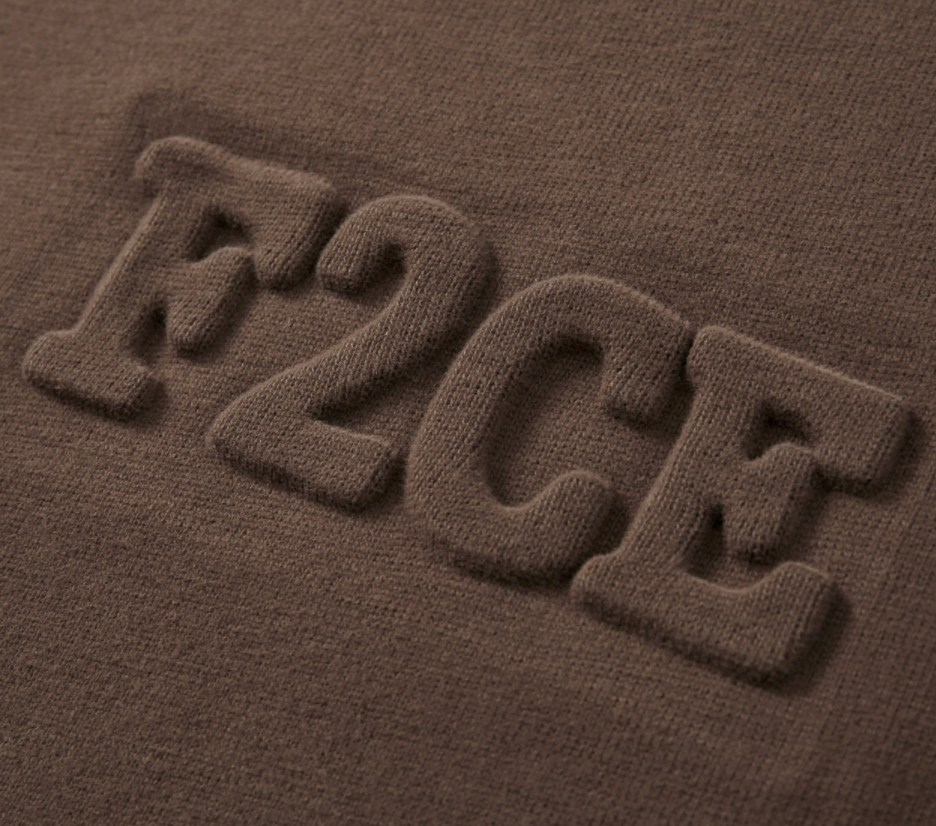 F2CE Dimensional Letter LOGO Long Sleeved Tee | Face 3 Face