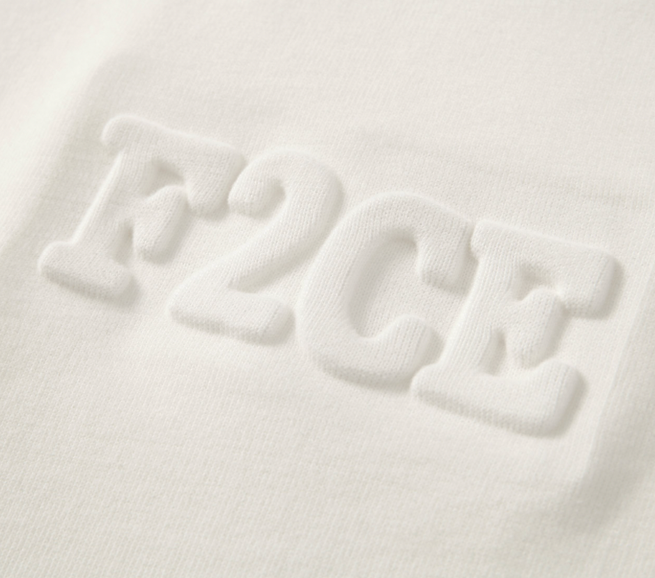 F2CE Dimensional Letter LOGO Long Sleeved Tee | Face 3 Face