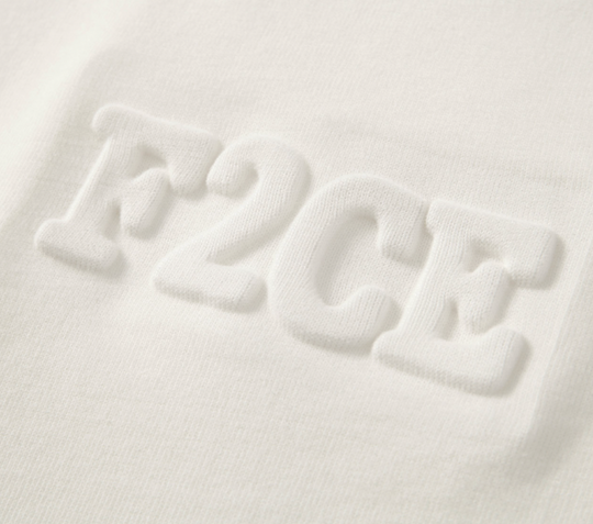 F2CE Dimensional Letter LOGO Long Sleeved Tee | Face 3 Face