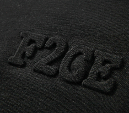 F2CE Dimensional Letter LOGO Long Sleeved Tee | Face 3 Face