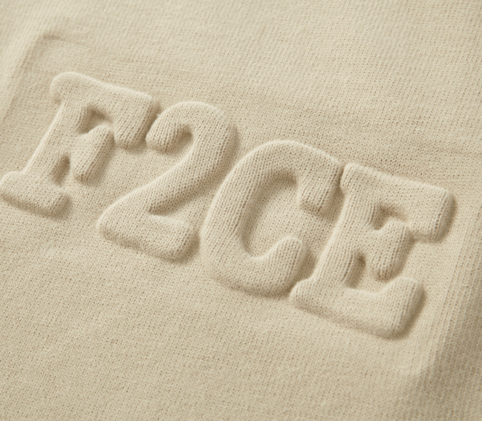 F2CE Dimensional Letter LOGO Long Sleeved Tee | Face 3 Face