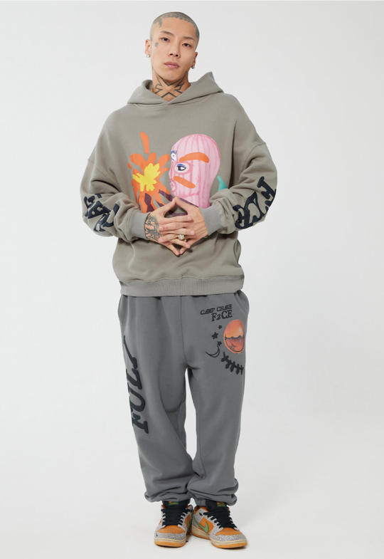 F2CE Foam Printing Pullover Hoodie | Face 3 Face