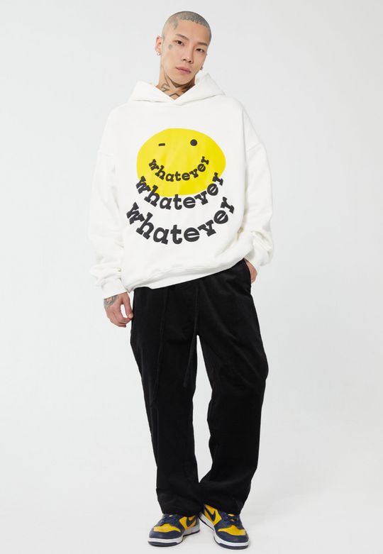 F2CE Foam Smiley Print Pullover Hoodie | Face 3 Face