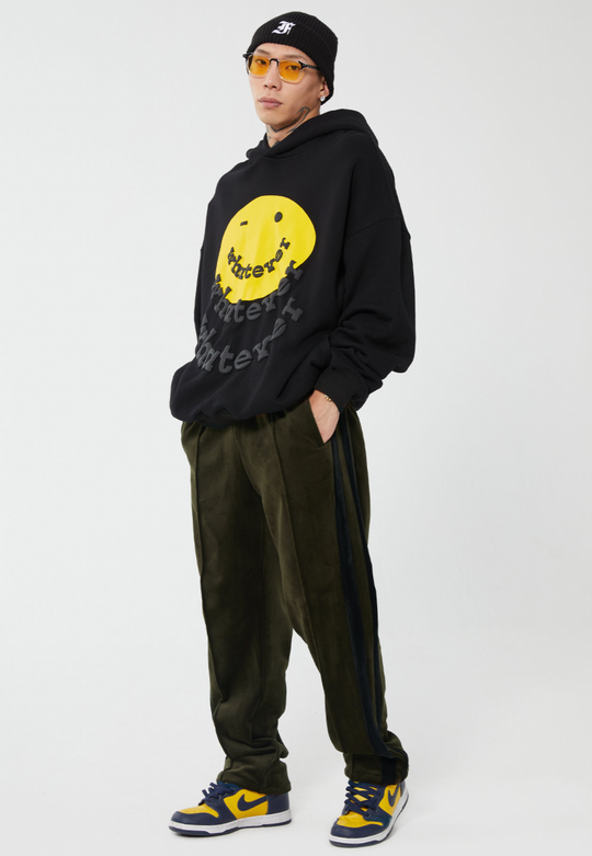 F2CE Foam Smiley Print Pullover Hoodie | Face 3 Face