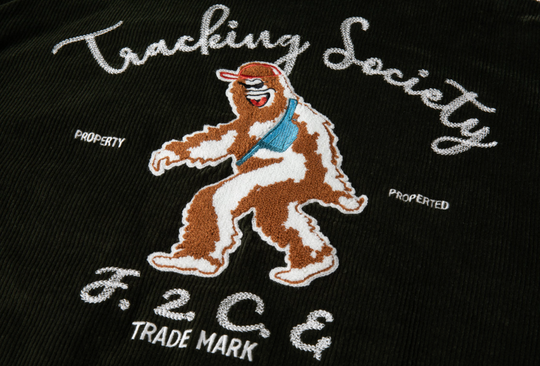 F2CE Embroidered Corduroy Varsity Jacket | Face 3 Face