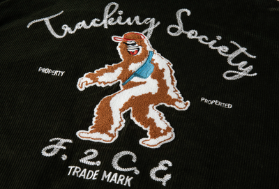 F2CE Embroidered Corduroy Varsity Jacket