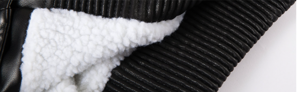 F2CE Leather Embroidery LOGO Varsity Jacket | Face 3 Face