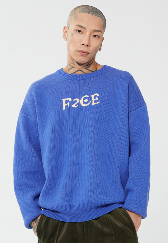 F2CE Love Heart LOGO Knit Sweater | Face 3 Face