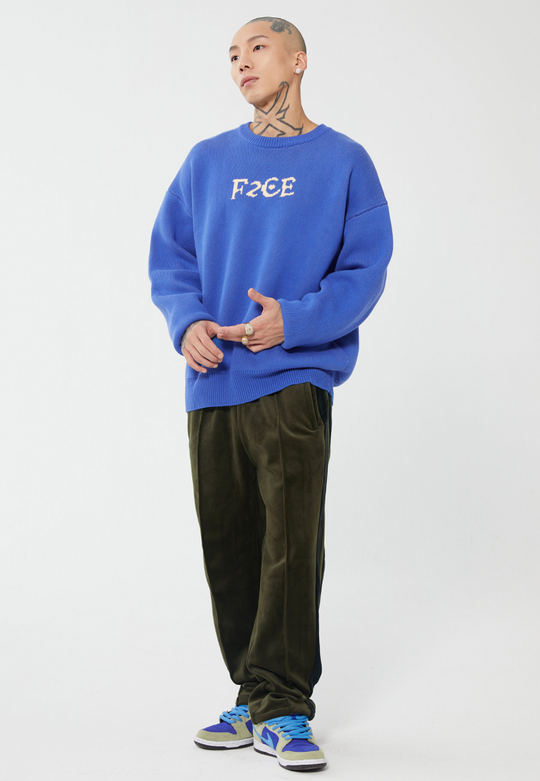 F2CE Love Heart LOGO Knit Sweater | Face 3 Face