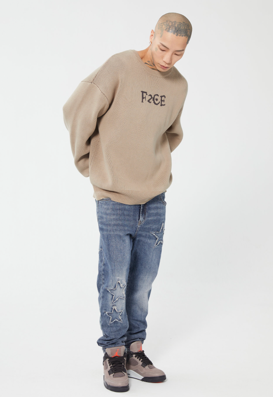 F2CE Love Heart LOGO Knit Sweater | Face 3 Face