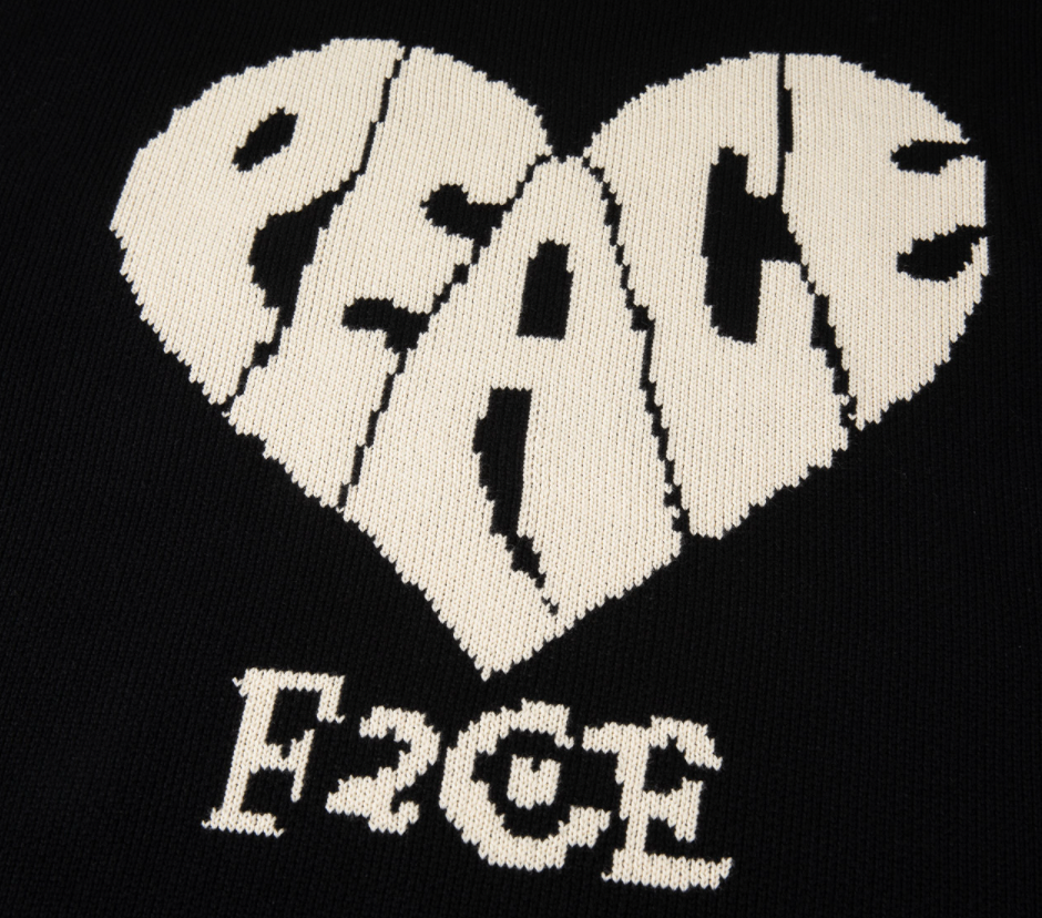 F2CE Love Heart LOGO Knit Sweater | Face 3 Face
