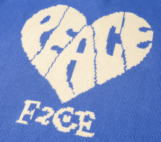F2CE Love Heart LOGO Knit Sweater | Face 3 Face