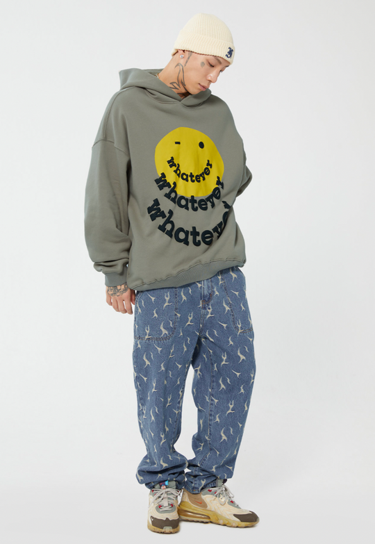 F2CE Lightning Flame Washed Jacquard Denim Jeans Pants | Face 3 Face