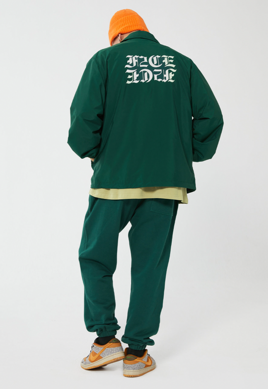 F2CE LOGO Print Towel Embroidery Coach Jacket | Face 3 Face