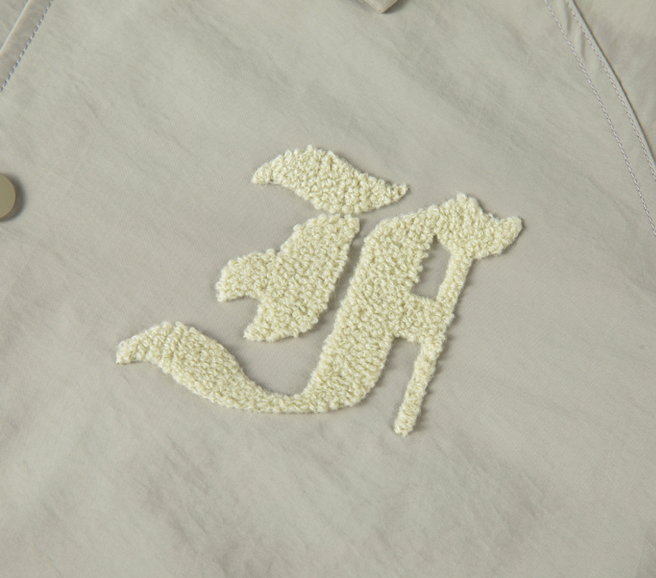 F2CE LOGO Print Towel Embroidery Coach Jacket | Face 3 Face