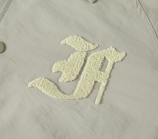 F2CE LOGO Print Towel Embroidery Coach Jacket | Face 3 Face