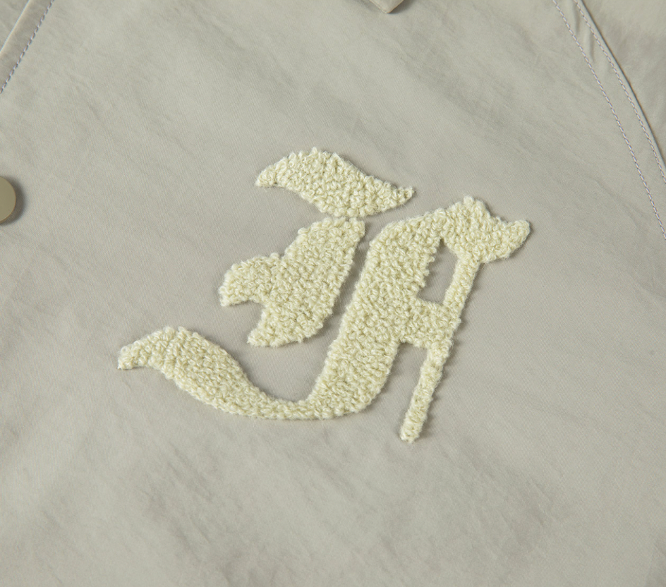 F2CE LOGO Print Towel Embroidery Coach Jacket