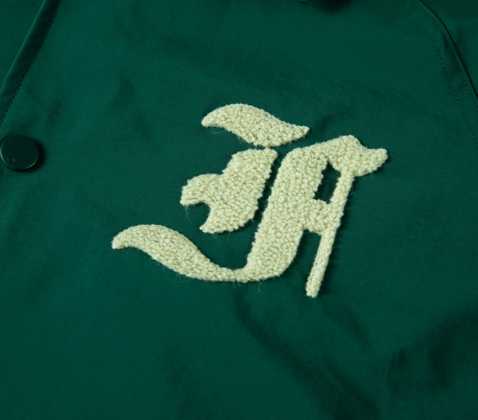 F2CE LOGO Print Towel Embroidery Coach Jacket