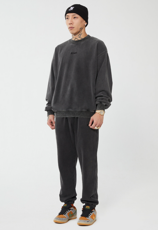 F2CE Embroidered LOGO Basic Pullover Sweatshirts | Face 3 Face