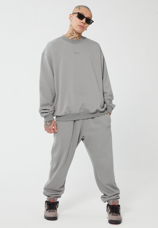 F2CE Embroidered LOGO Basic Pullover Sweatshirts | Face 3 Face