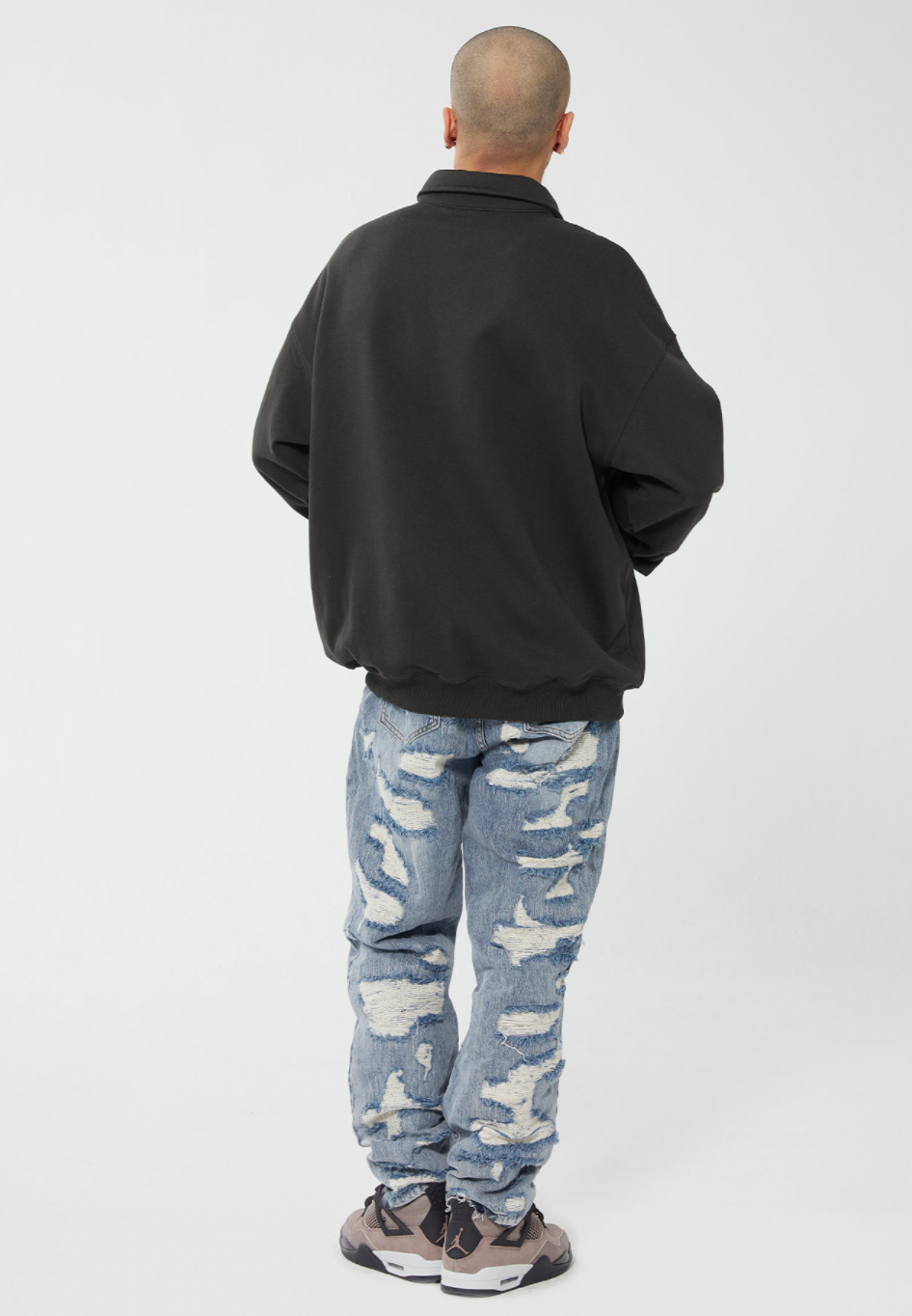 F2CE Retro Vintage Print Polo Sweatshirts | Face 3 Face