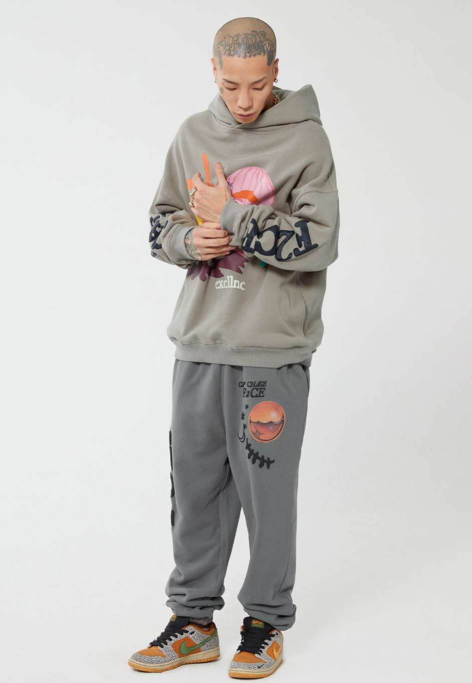 F2CE Foam Print Sweatpants | Face 3 Face