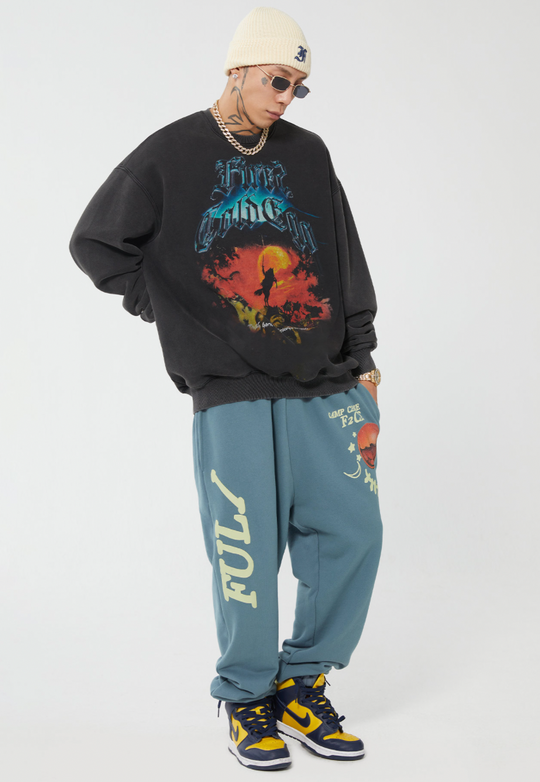 F2CE Foam Print Sweatpants | Face 3 Face