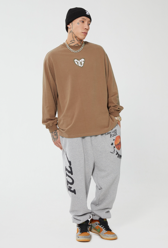 F2CE Love Heart LOGO Long Sleeved Tee | Face 3 Face