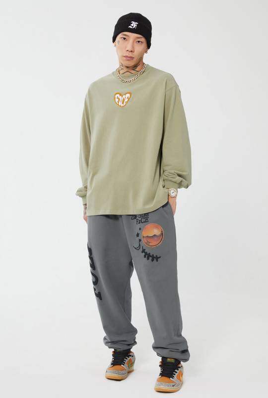 F2CE Love Heart LOGO Long Sleeved Tee | Face 3 Face