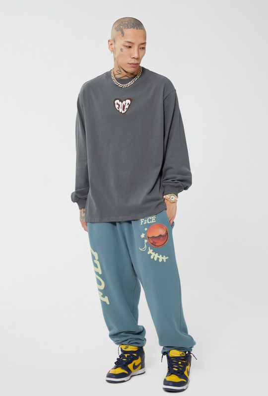 F2CE Love Heart LOGO Long Sleeved Tee | Face 3 Face