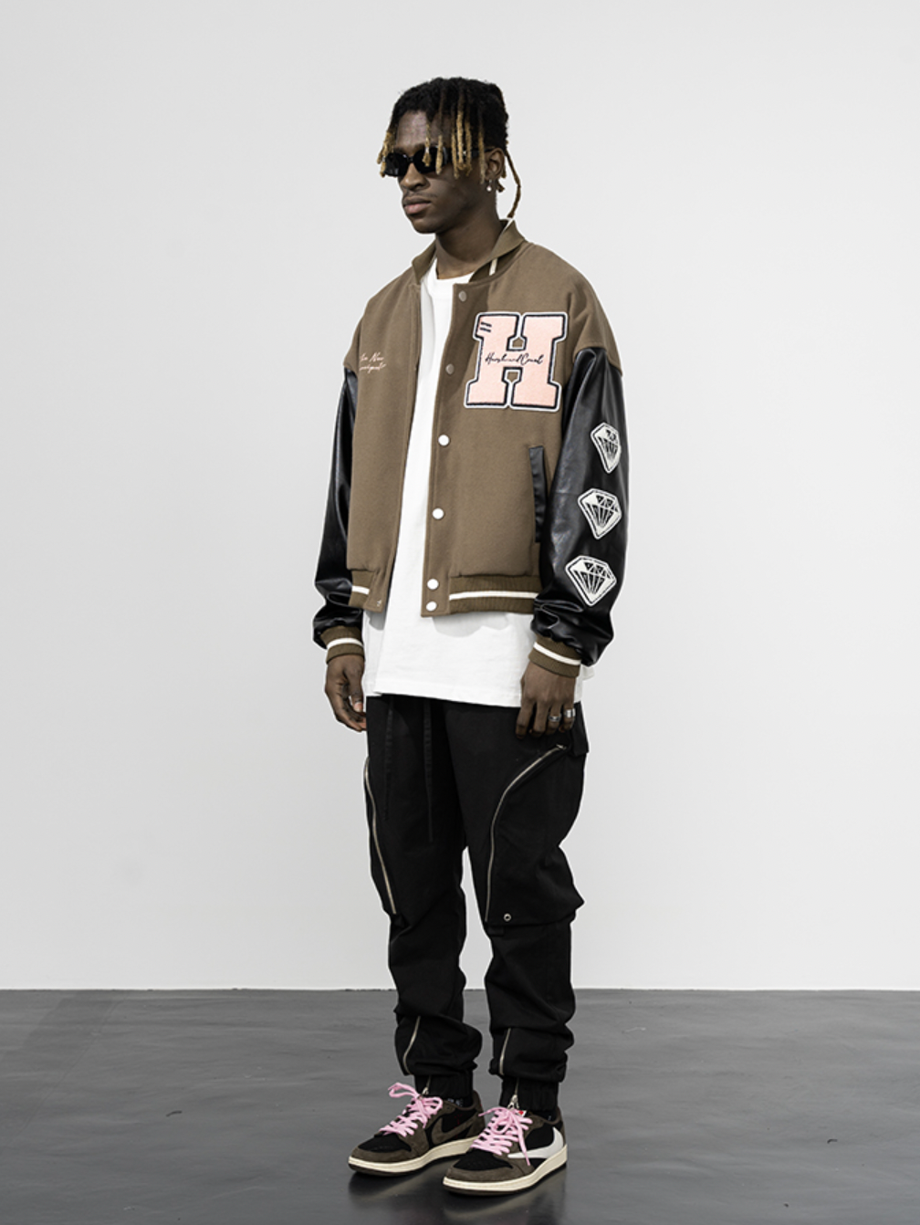 Harsh and Cruel New Century Embroidered Varsity Jacket | Face 3 Face