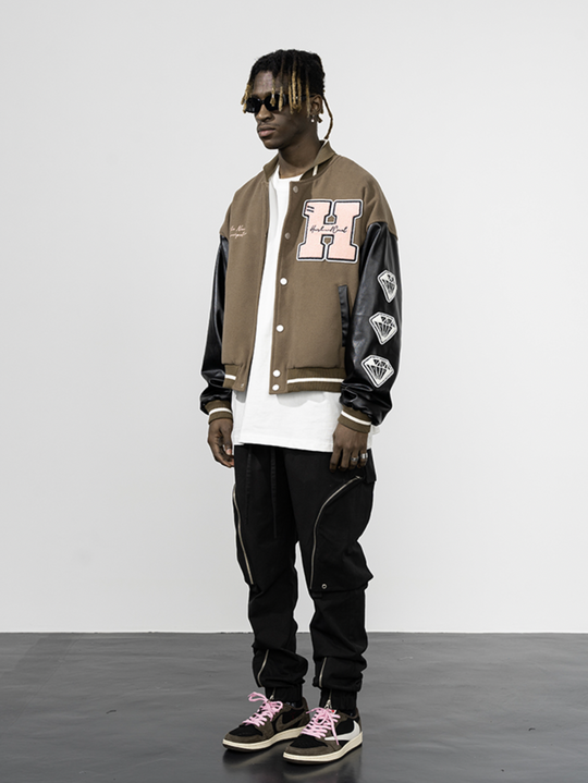 Harsh and Cruel New Century Embroidered Varsity Jacket | Face 3 Face