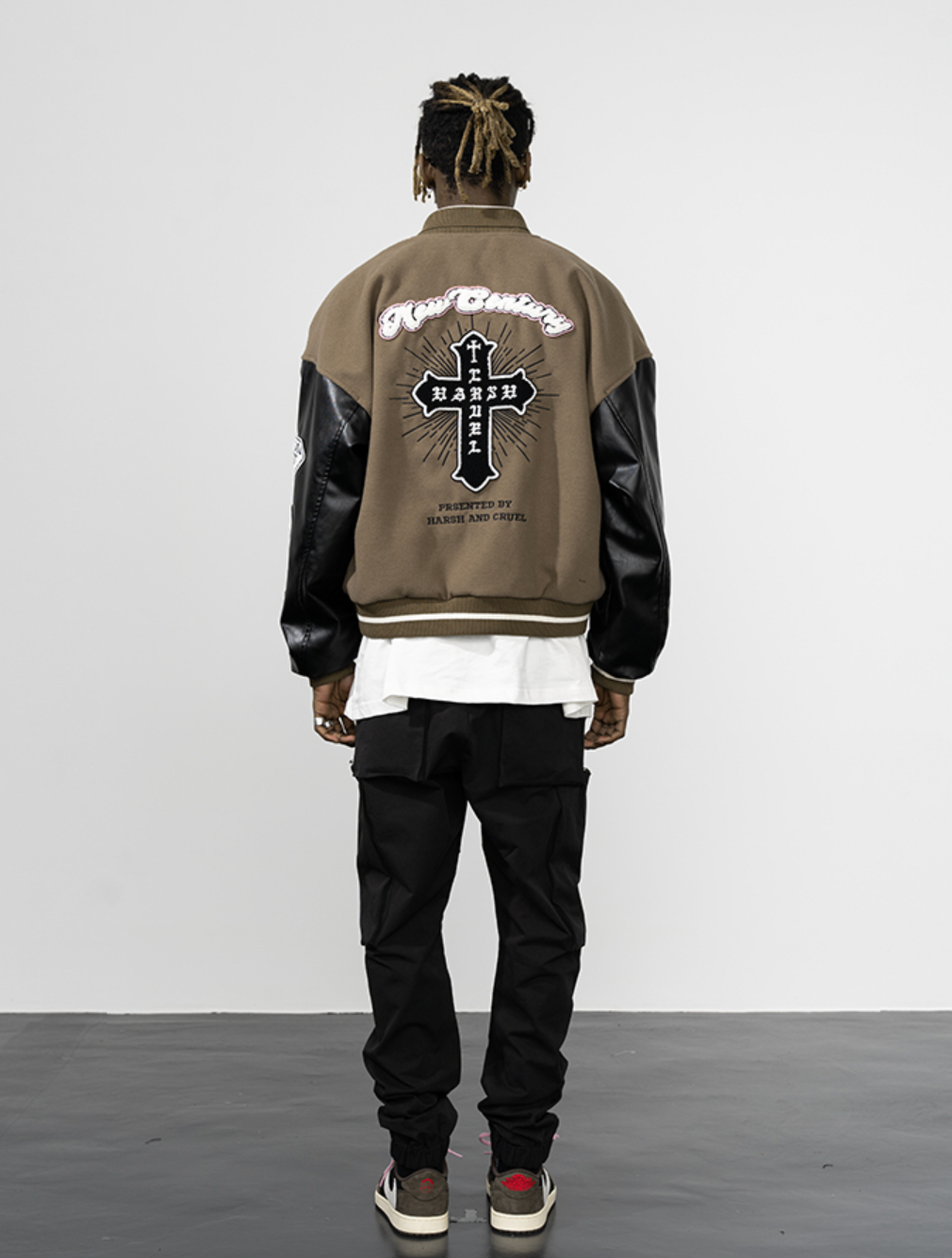 Harsh and Cruel New Century Embroidered Varsity Jacket | Face 3 Face