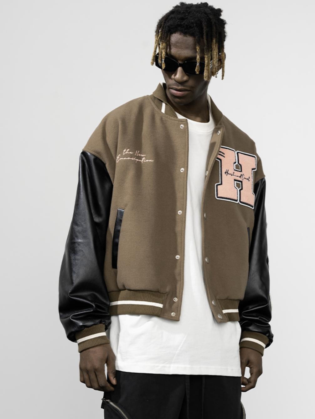 Harsh and Cruel New Century Embroidered Varsity Jacket | Face 3 Face