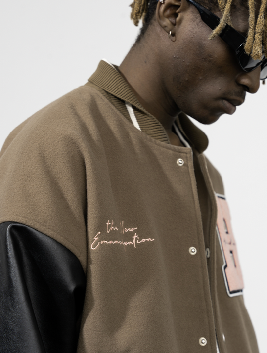 Harsh and Cruel New Century Embroidered Varsity Jacket | Face 3 Face