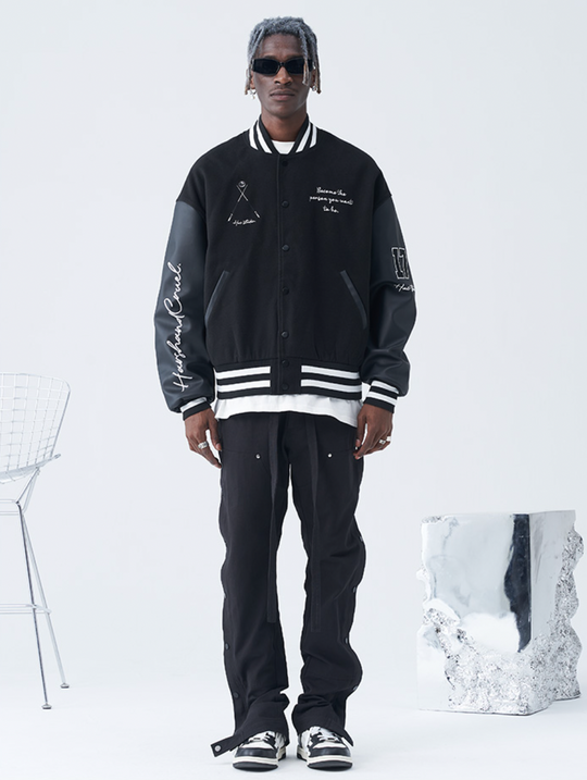 Harsh and Cruel Paisley Eight Ball (8 Ball) Varsity Jacket | Face 3 Face