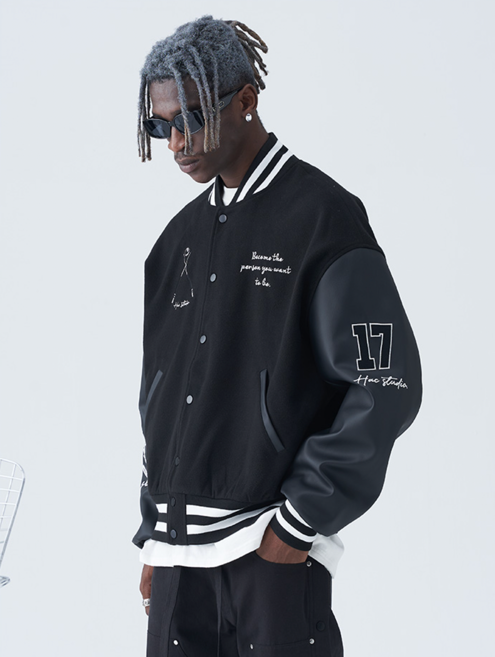 Harsh and Cruel Paisley Eight Ball (8 Ball) Varsity Jacket | Face 3 Face