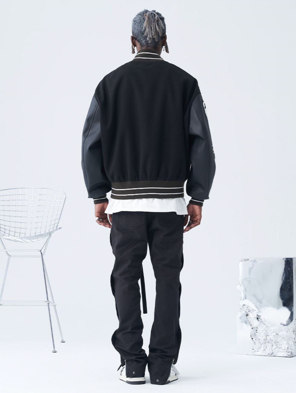 Harsh and Cruel Skeleton Bones Varsity Jacket | Face 3 Face